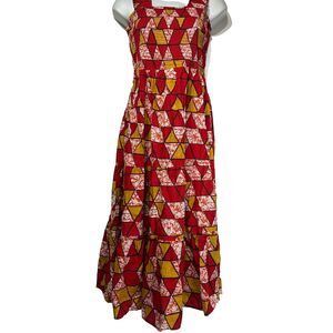 unique spectrum geometric smocked dress Size M